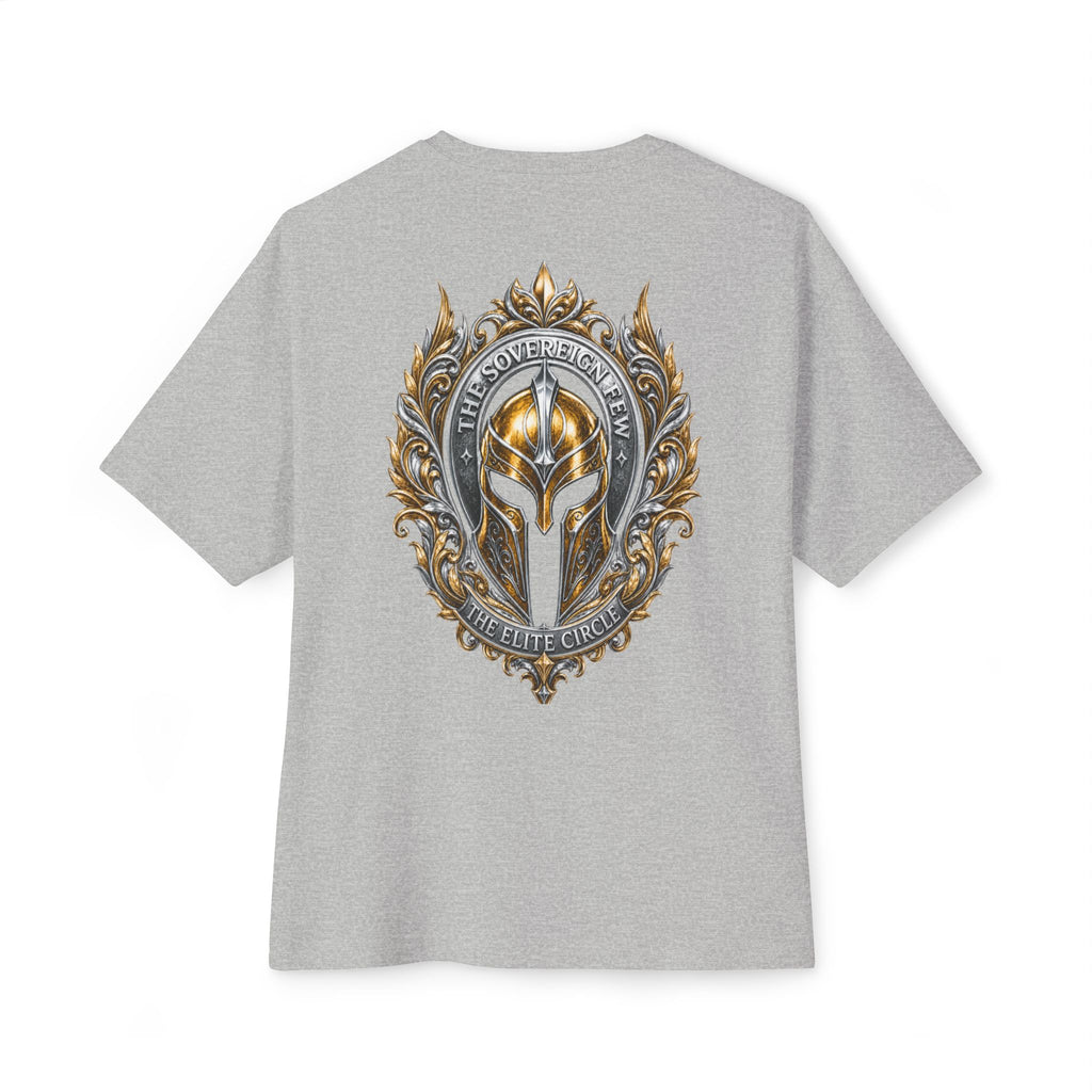 The Elite Circle Graphic Tee — Oversized Boxy White T-Shirt