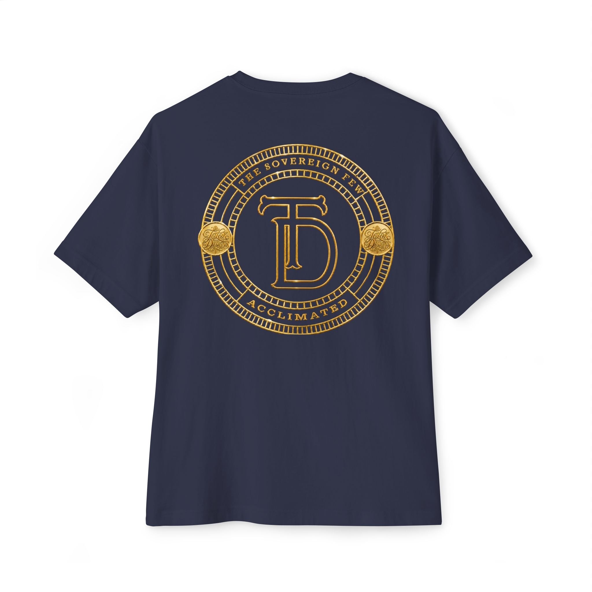 Gold Monogram Crest Tee