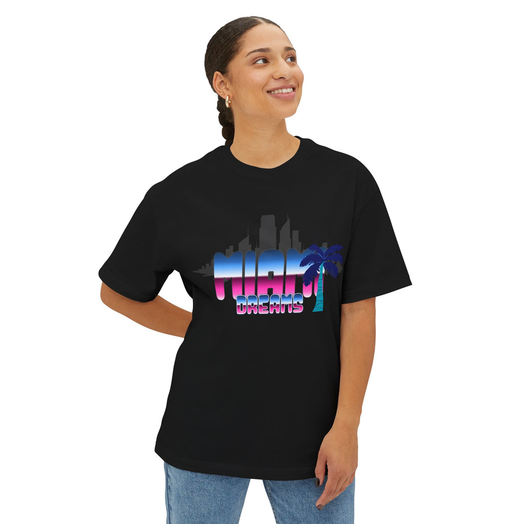 Retro Miami Skyline Tee — "High Limits" Vaporwave Palm Graphic