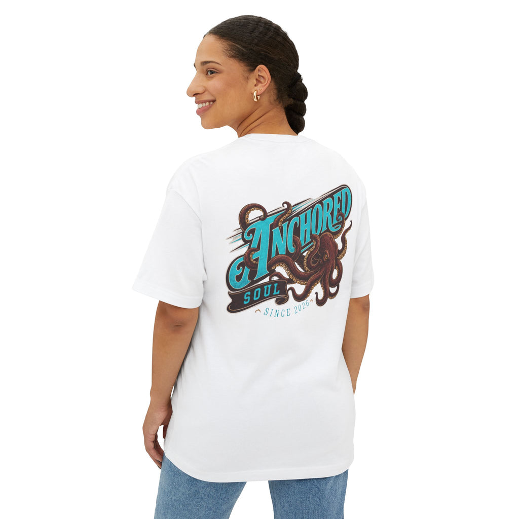 Anchored Soul Octopus Tee — Graphic Oversized Boxy T-Shirt