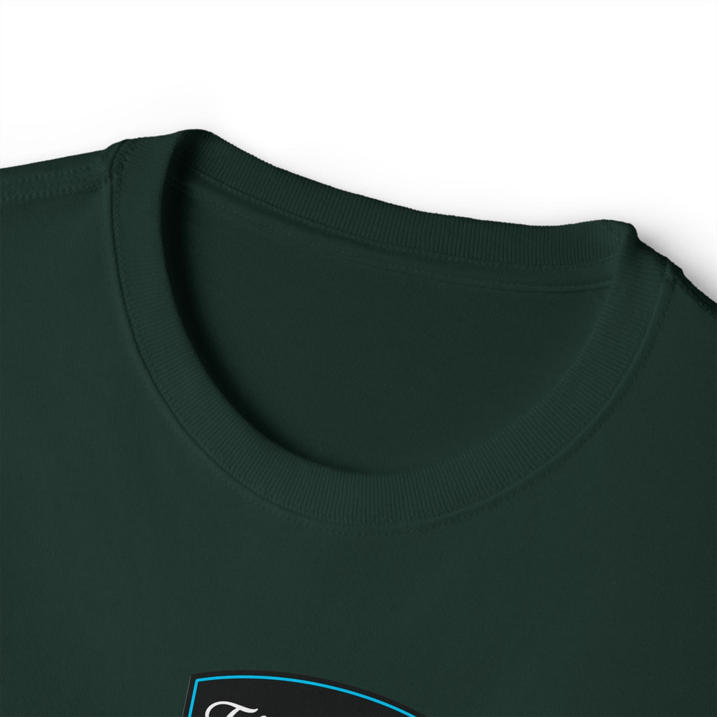 Vintage Patch Tee — "Fresh Design" Chest Logo Boxy T‑Shirt