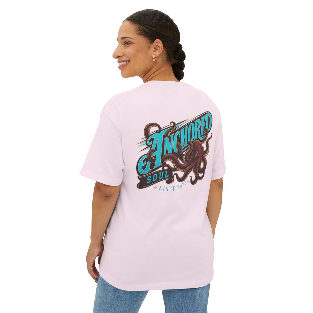 Anchored Soul Octopus Tee — Graphic Oversized Boxy T-Shirt