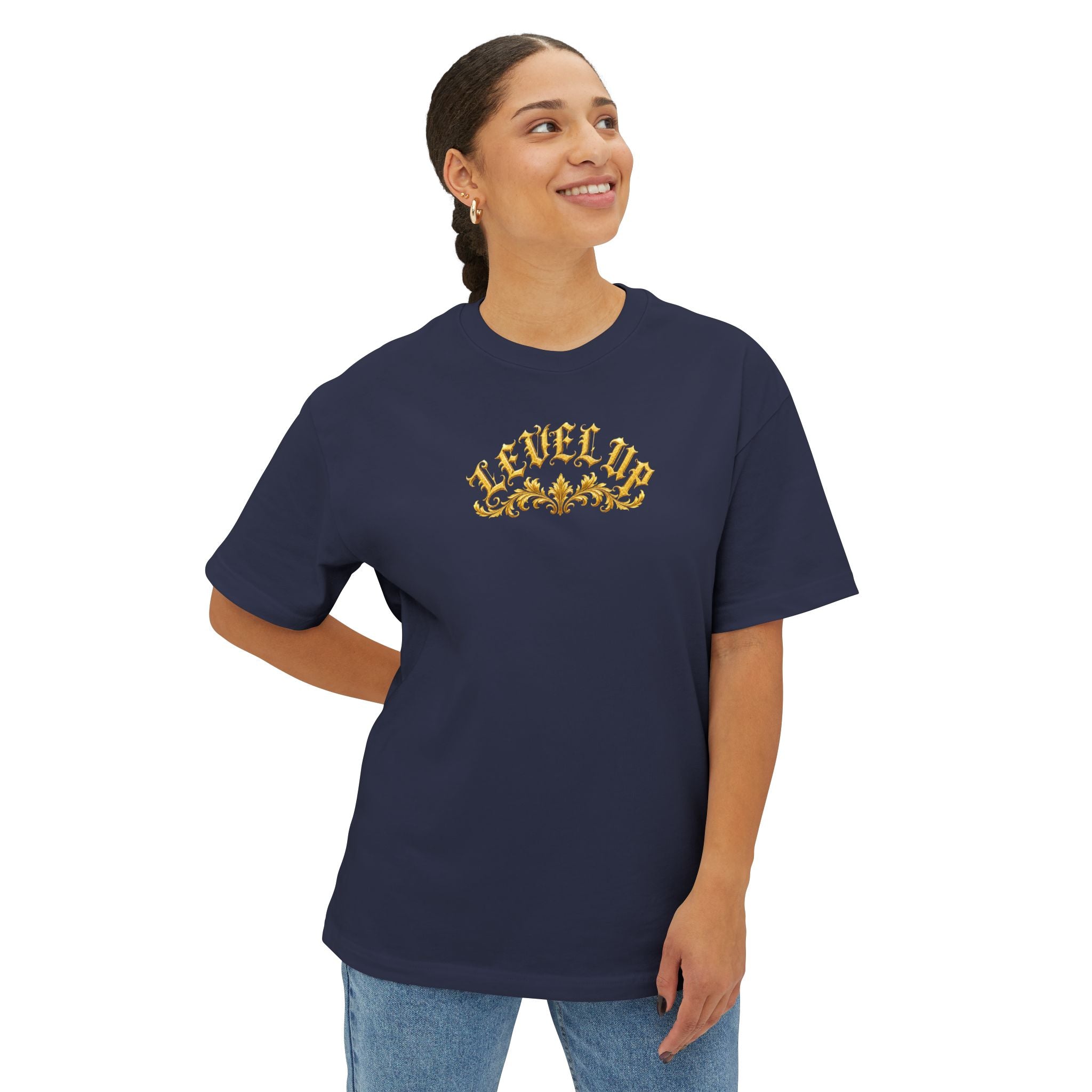 Level Up Gold Monogram Tee