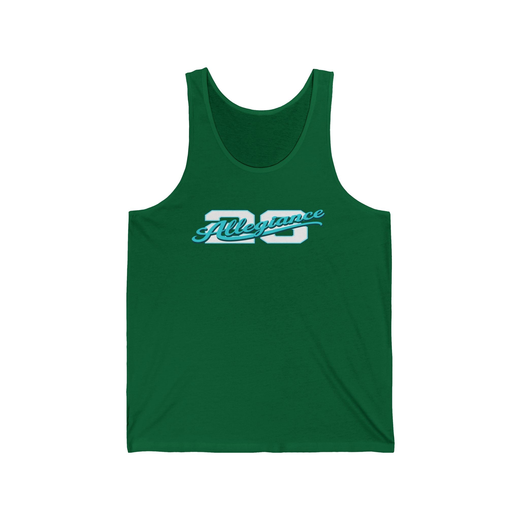 Vintage Athletic Tank Top — 'Allegiance' Script & Number 26 Jersey Back
