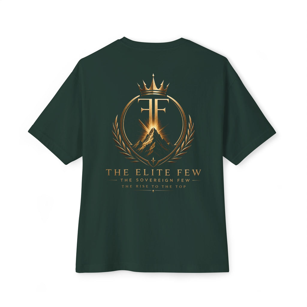Elite Shield Tee — The Elite Few Gold Crest Oversized T‑Shirt