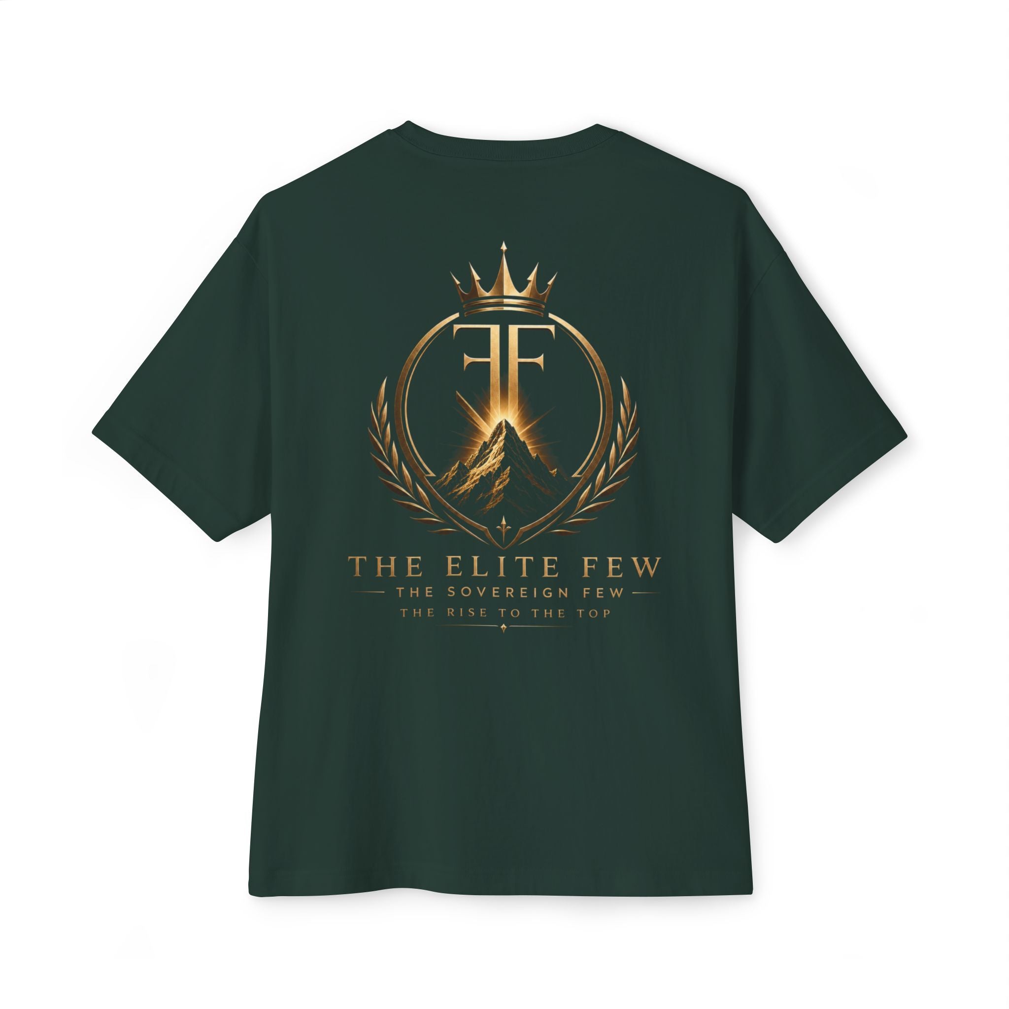 Elite Shield Tee — The Elite Few Gold Crest Oversized T‑Shirt