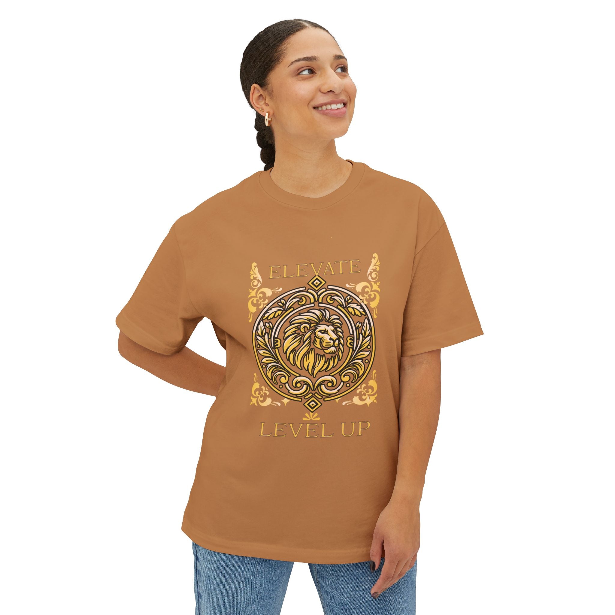 Elevate Level Up Lion Graphic Tee