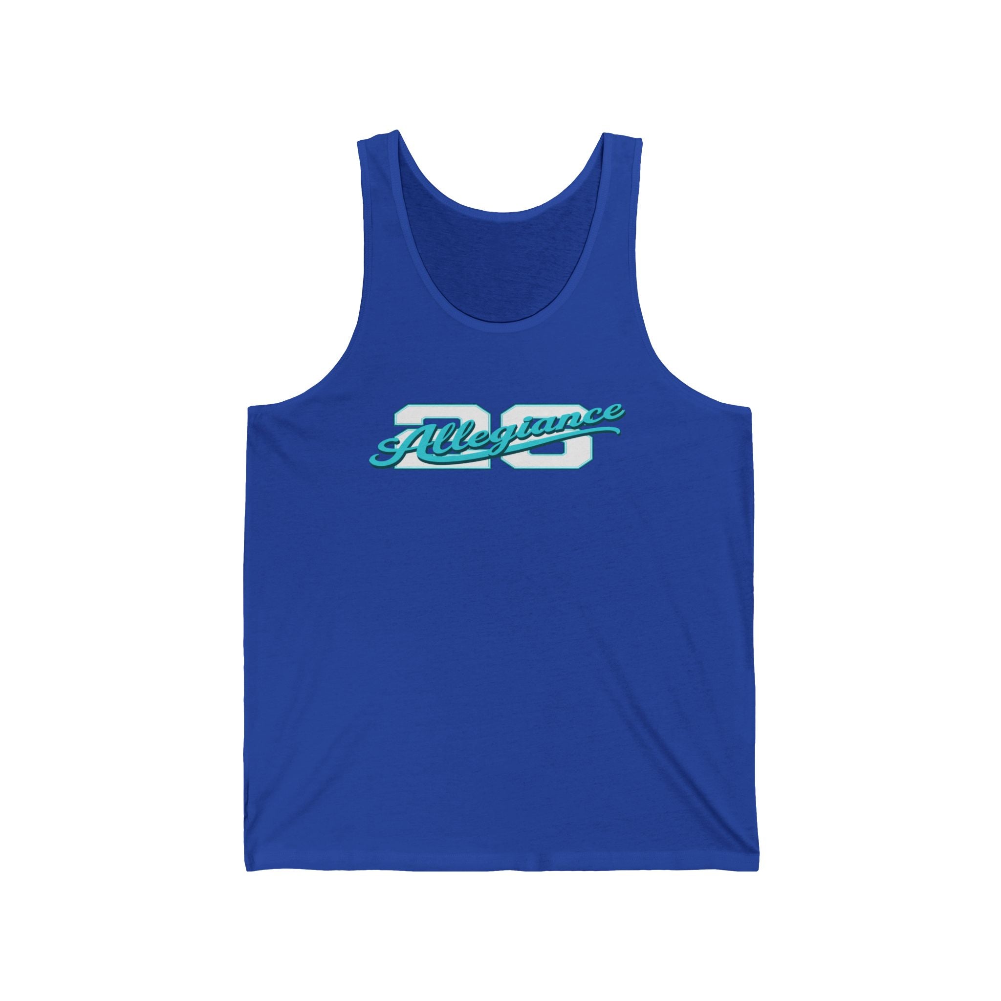 Vintage Athletic Tank Top — 'Allegiance' Script & Number 26 Jersey Back