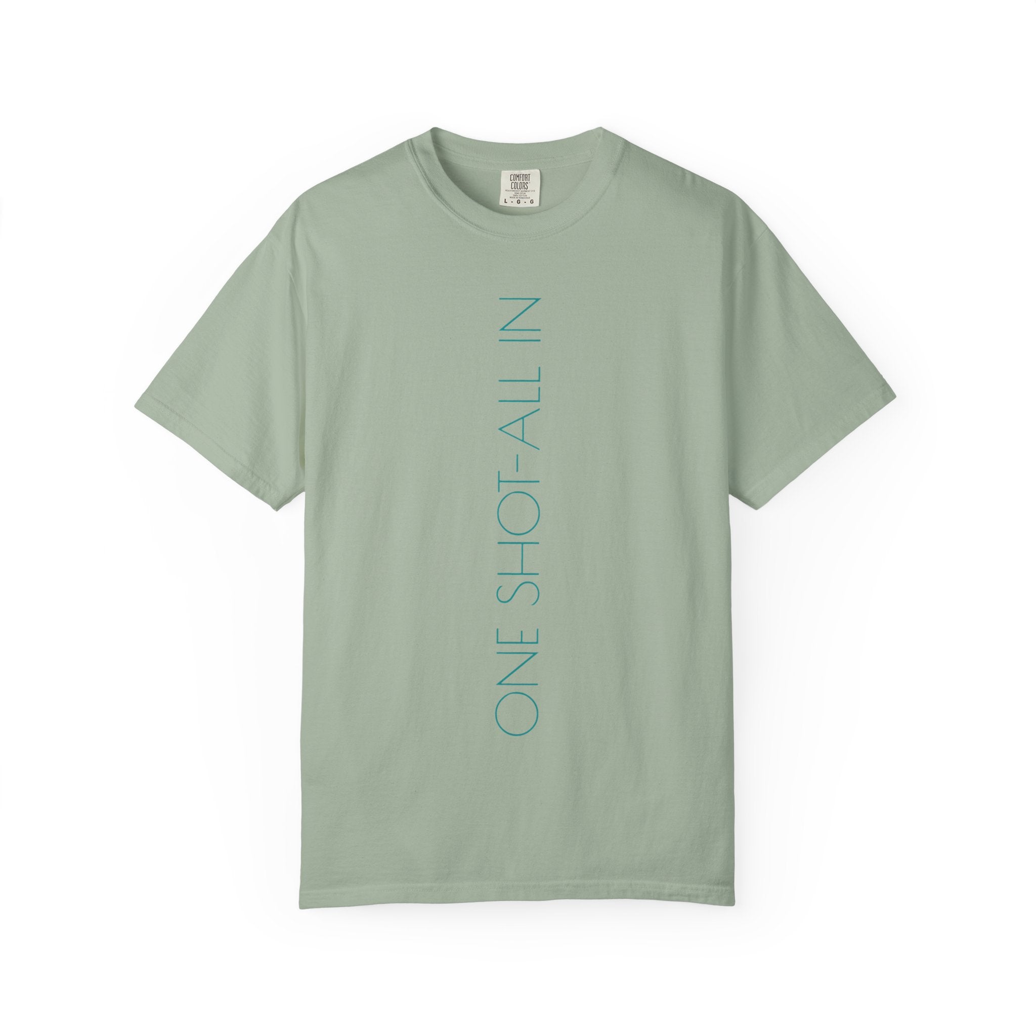 Dream Big T-Shirt — Vertical "One Shot All In" Front & Retro "Dream Big" Back