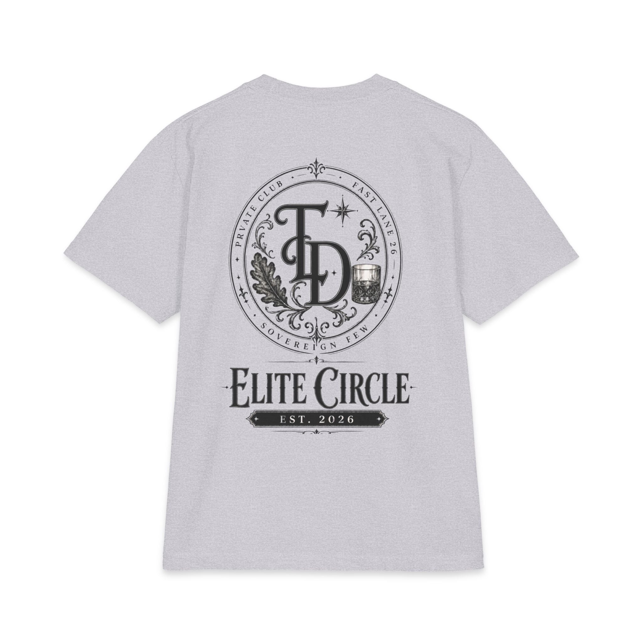 Elite Circle Graphic Tee — 'Elite Circle' Emblem Short Sleeve Shirt