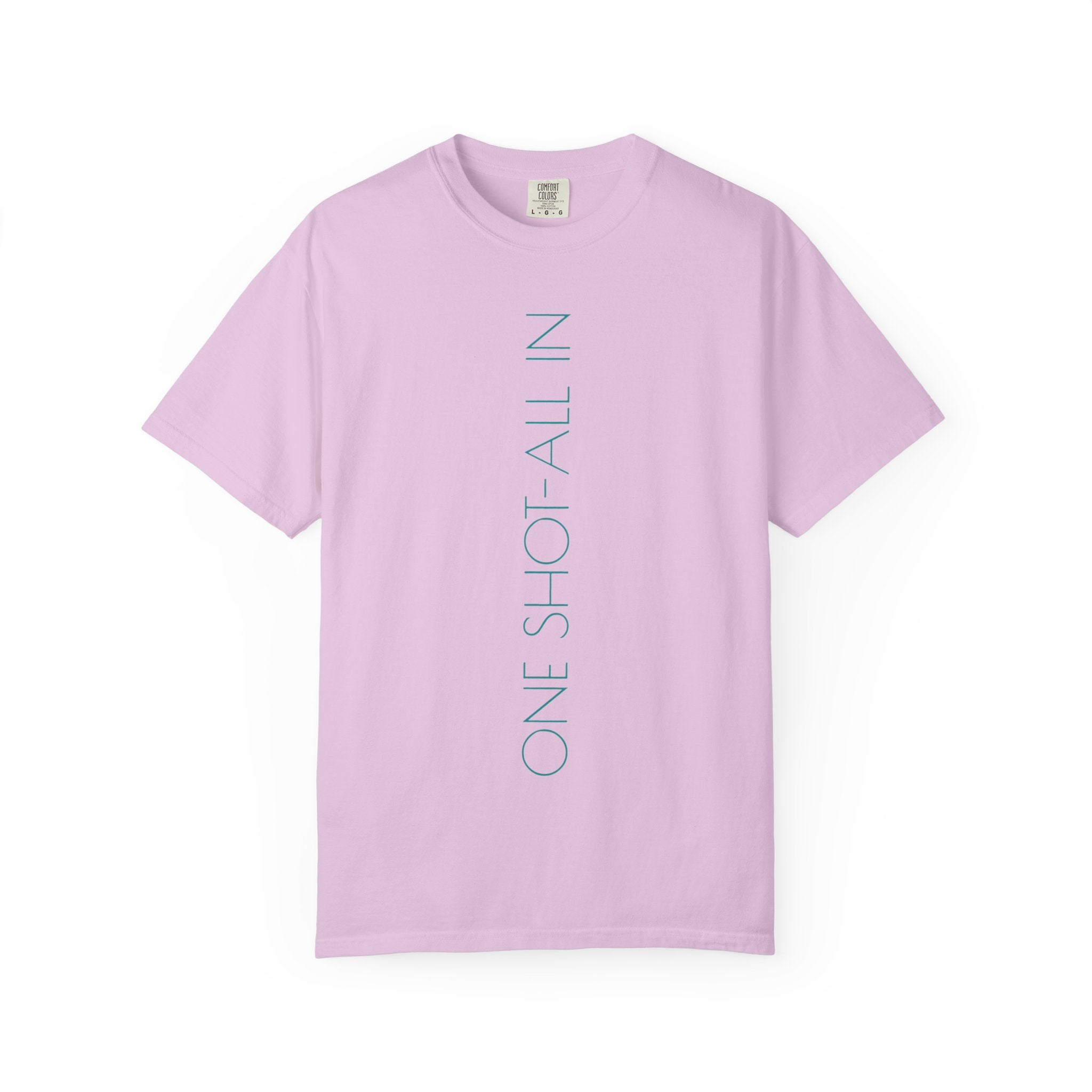 Dream Big T-Shirt — Vertical "One Shot All In" Front & Retro "Dream Big" Back
