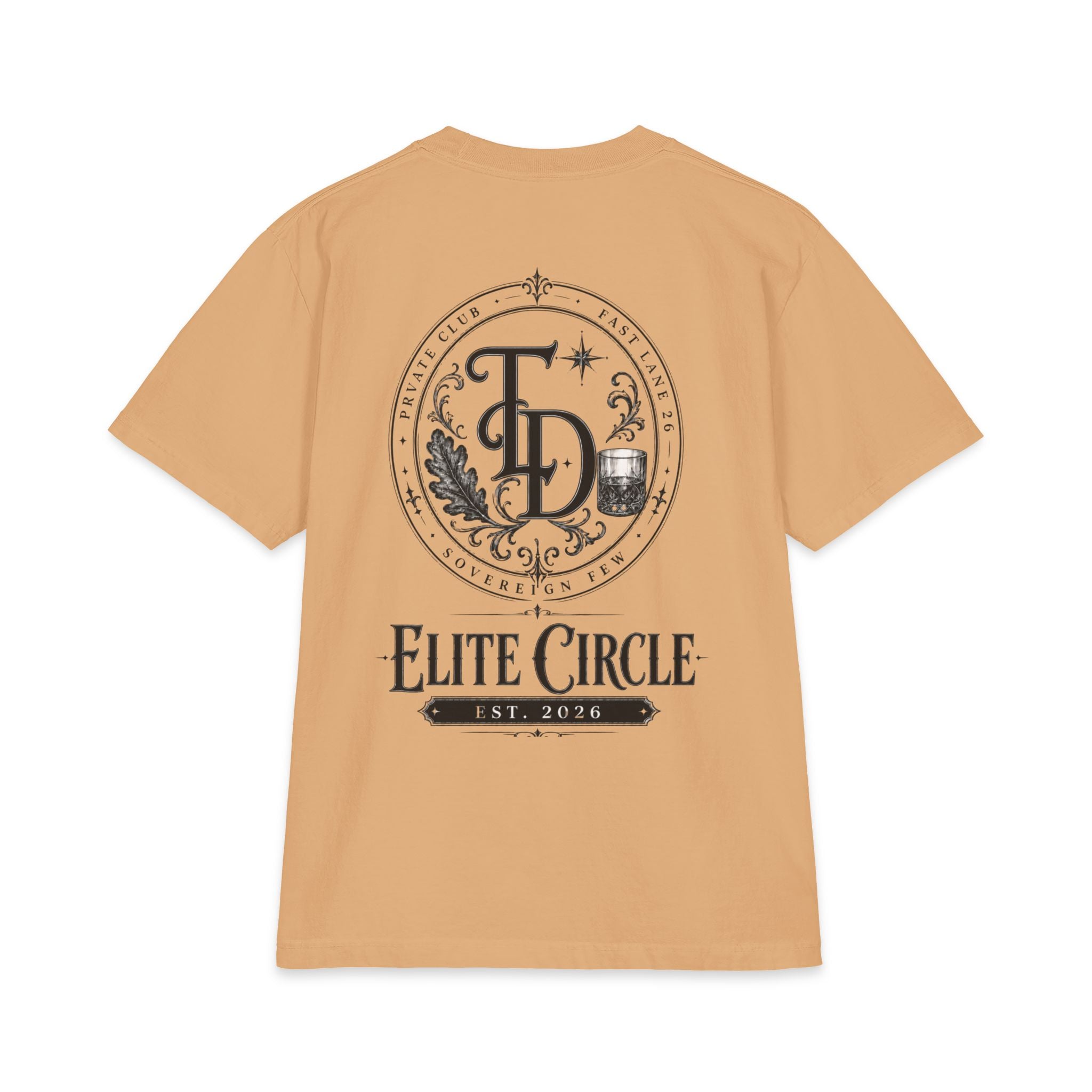 Elite Circle Graphic Tee — 'Elite Circle' Emblem Short Sleeve Shirt