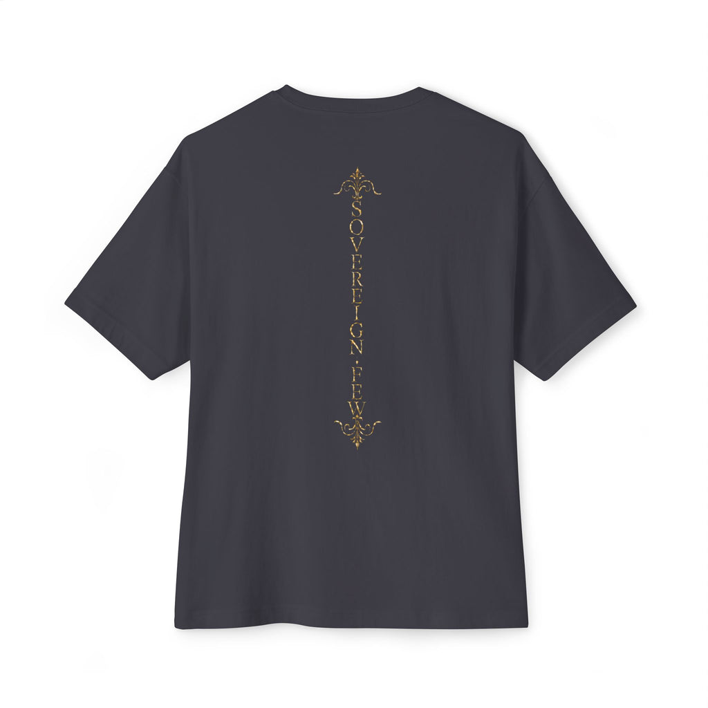 Sovereign Blessings T‑Shirt — Ornate Gold Script Short Sleeve