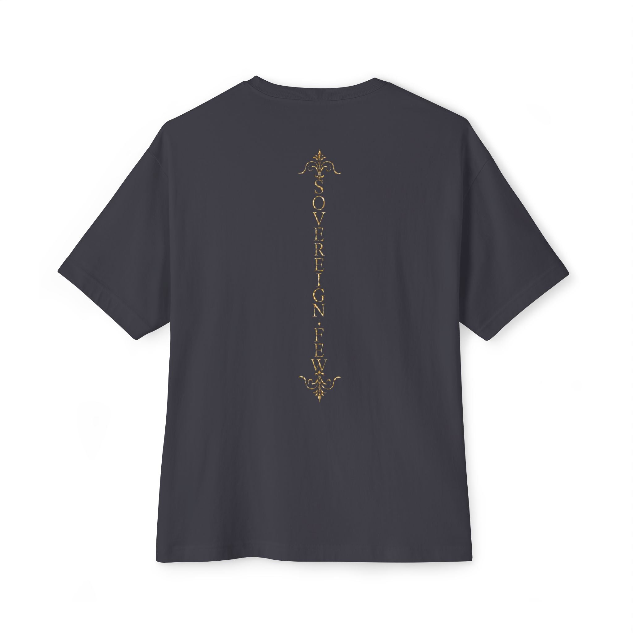 Sovereign Blessings T‑Shirt — Ornate Gold Script Short Sleeve