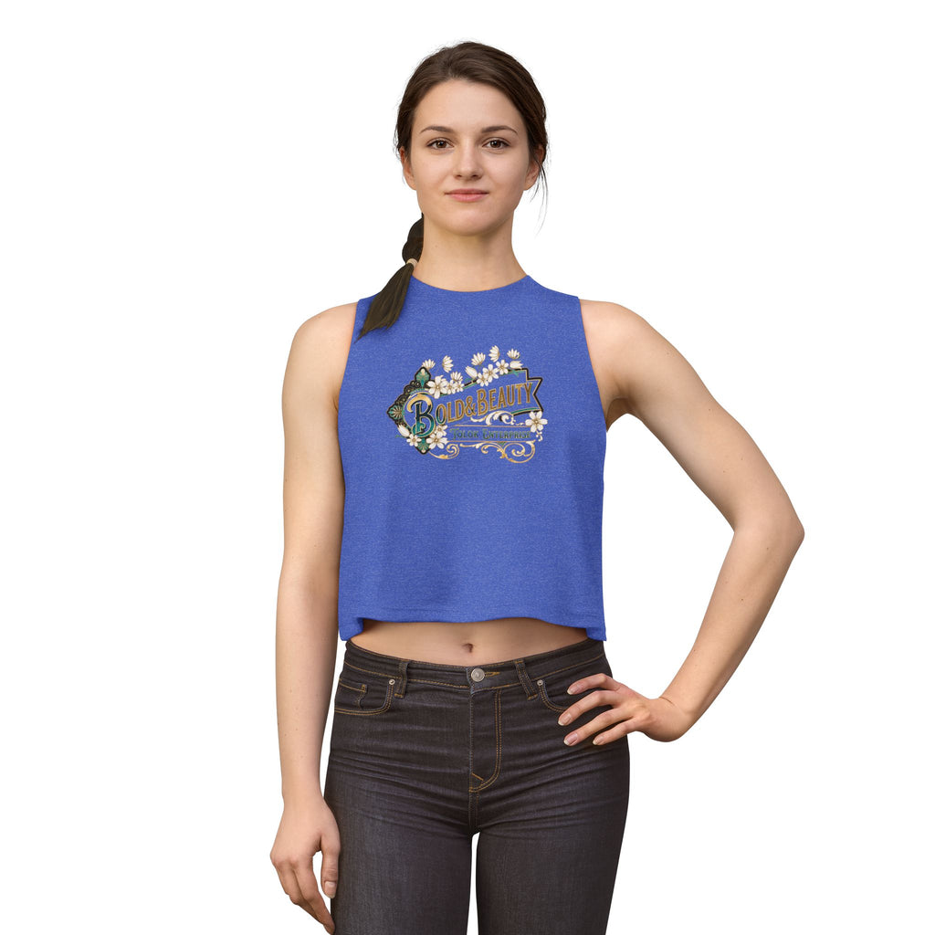 Bold & Beauty Women's Crop Top – Vintage Floral Graphic