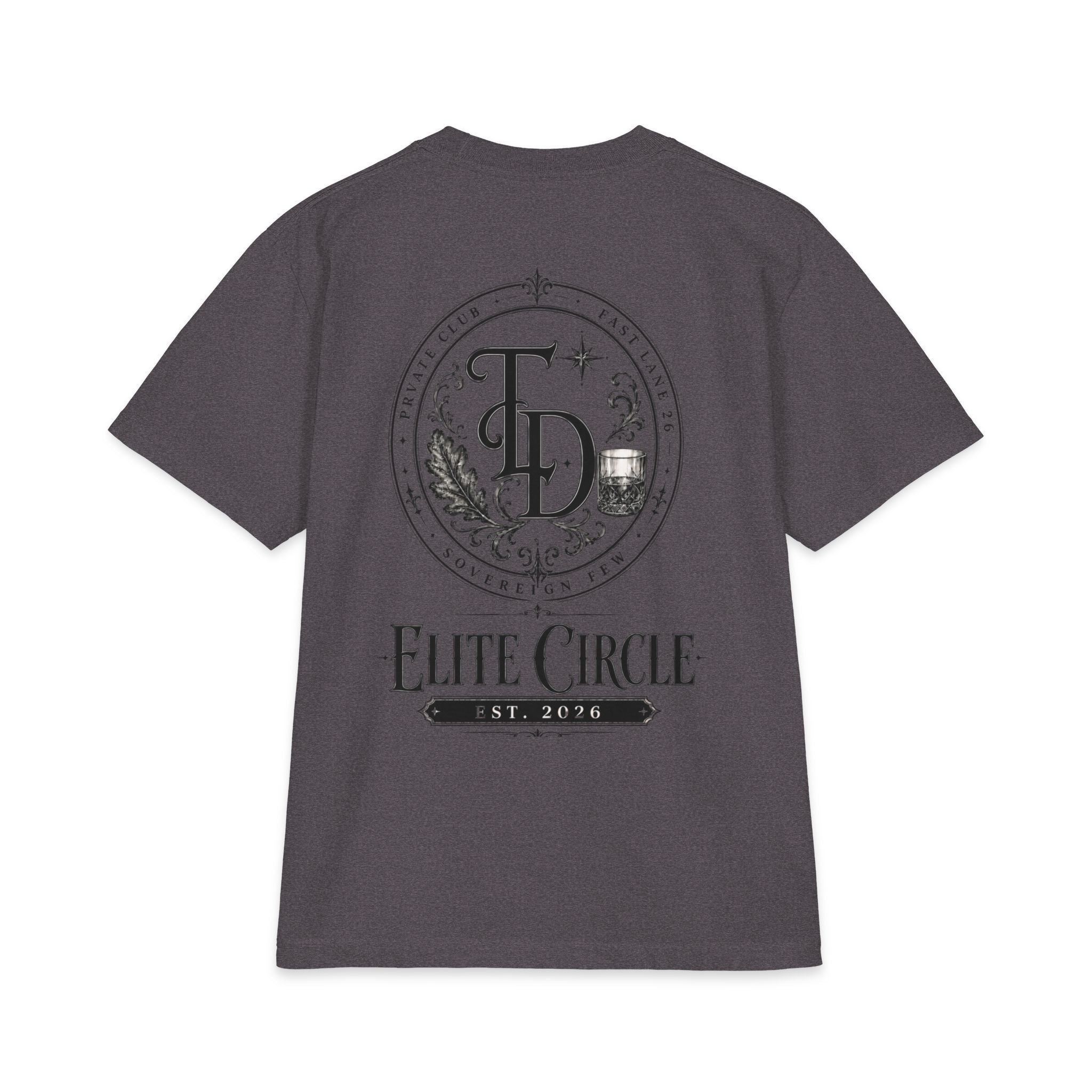 Elite Circle Graphic Tee — 'Elite Circle' Emblem Short Sleeve Shirt