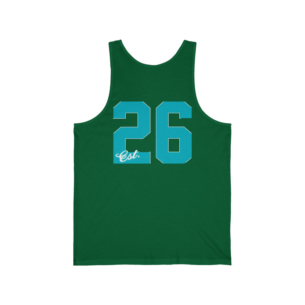 Vintage Athletic Tank Top — 'Allegiance' Script & Number 26 Jersey Back