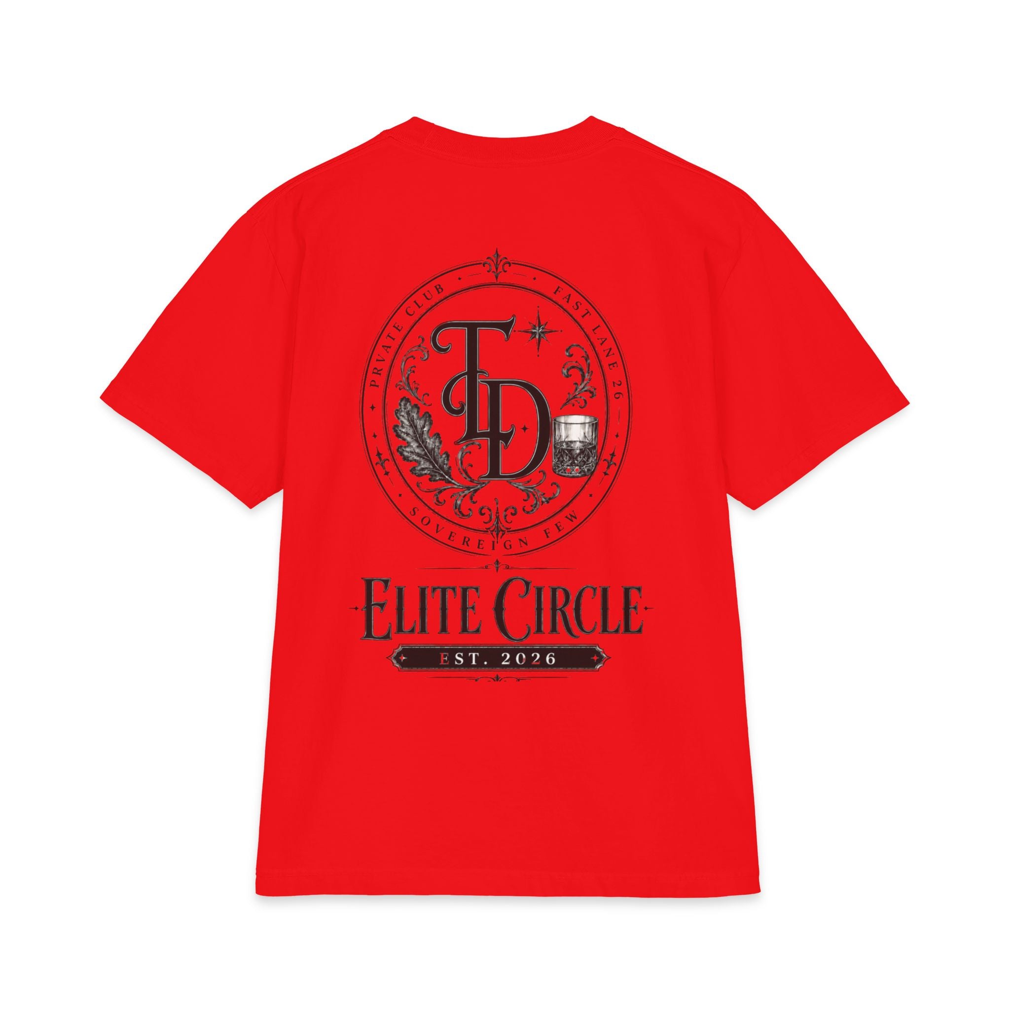 Elite Circle Graphic Tee — 'Elite Circle' Emblem Short Sleeve Shirt