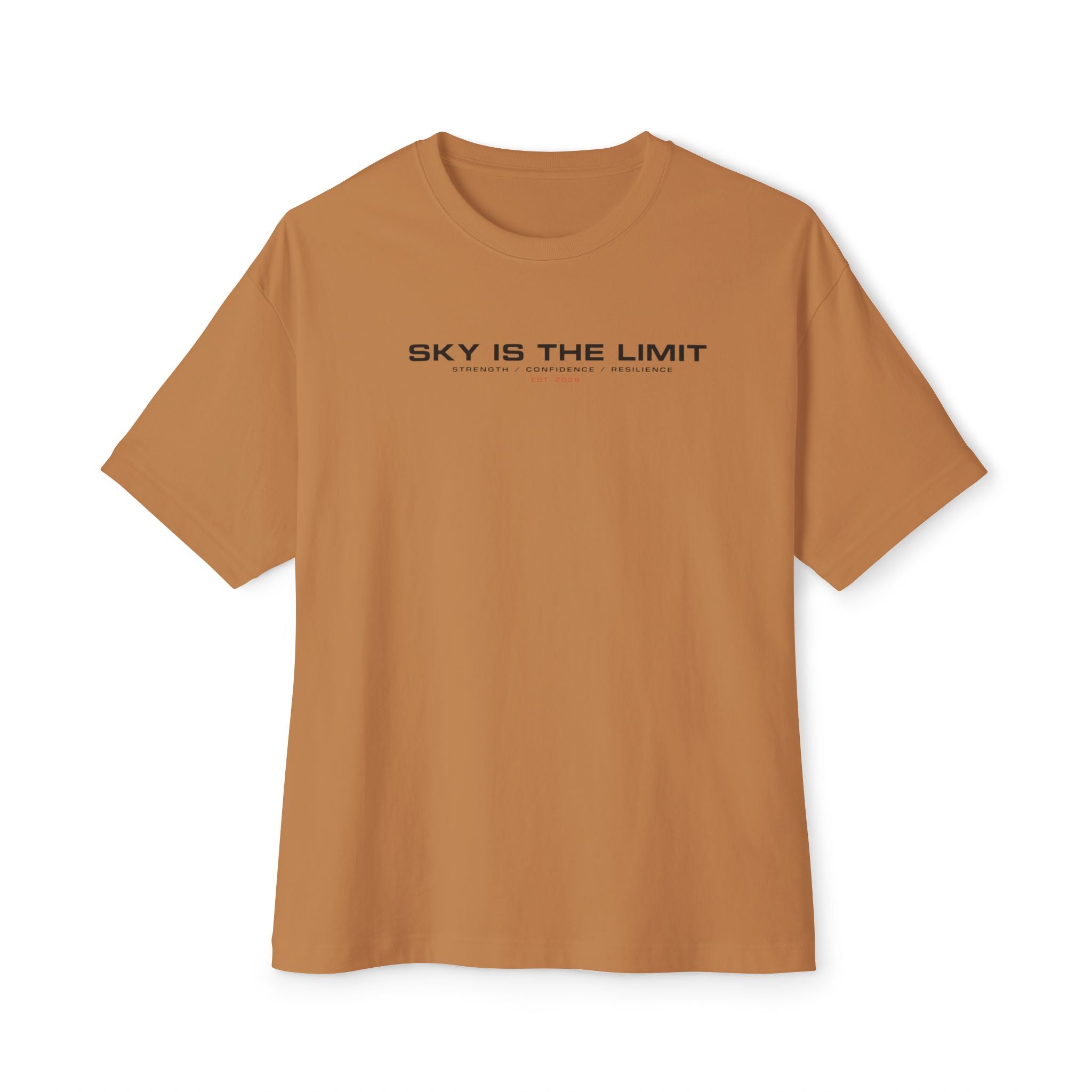 Sky Is The Limit Graphic Tee — Futuristic Tribal Backprint Cotton T-Shirt