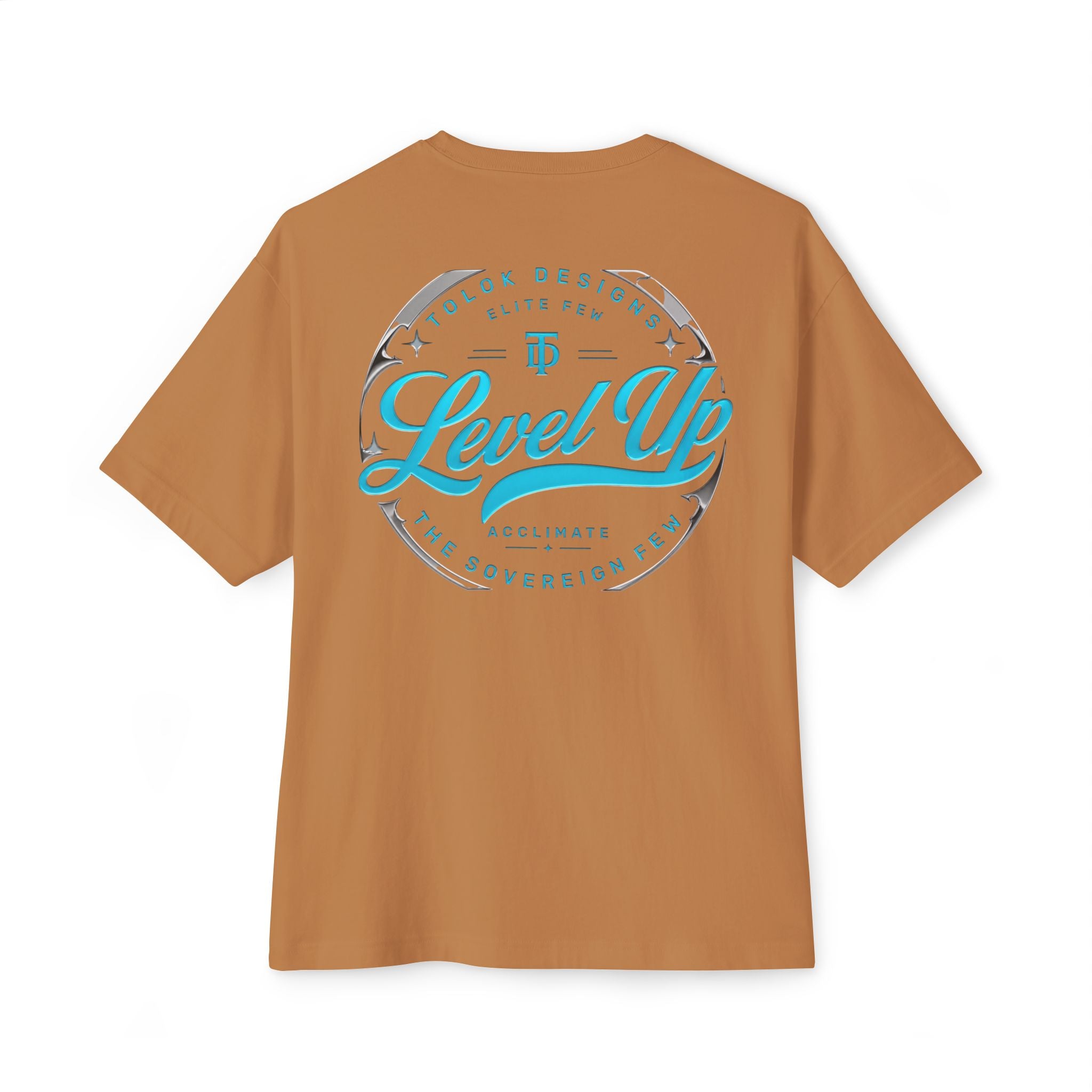 Level Up Tee — Graphic Chest Emblem & Back 'Level Up' Design