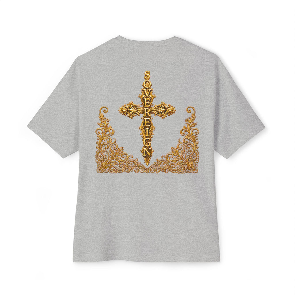 Sovereign Gold Cross T‑Shirt — Ornate Religious Graphic Tee