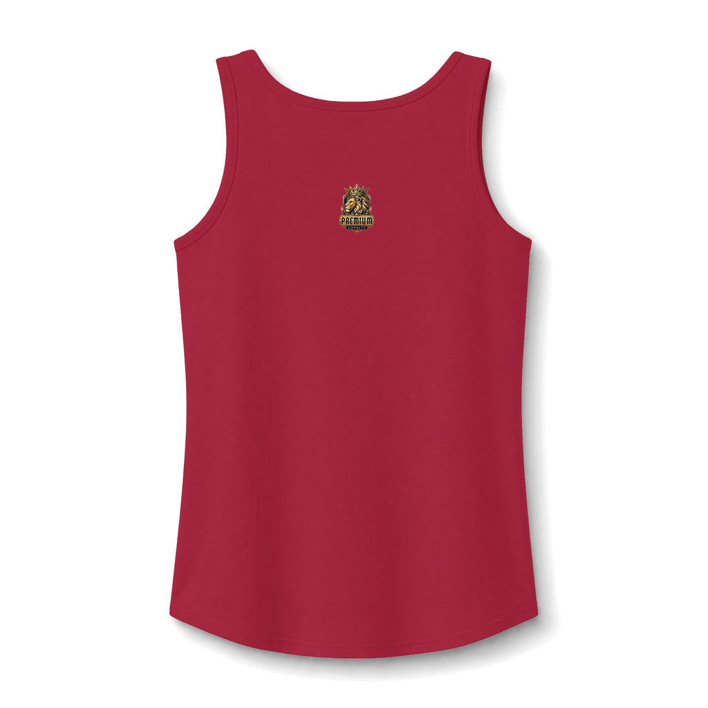 Women's Tank Top — Gold Script "Hot Mess" Small Chest Design