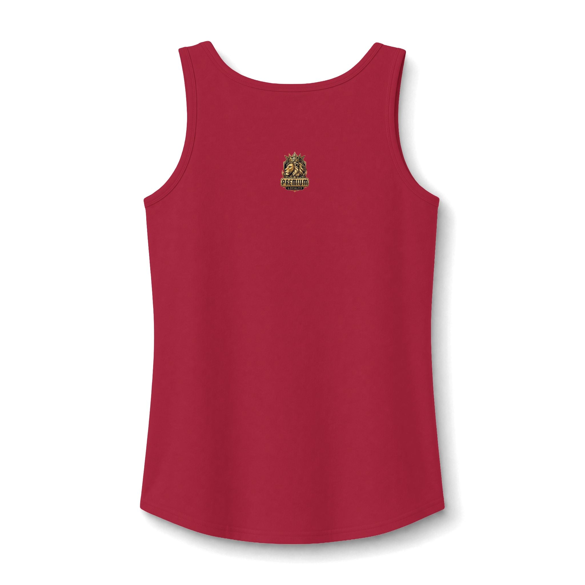 Women's Tank Top — Gold Script "Hot Mess" Small Chest Design