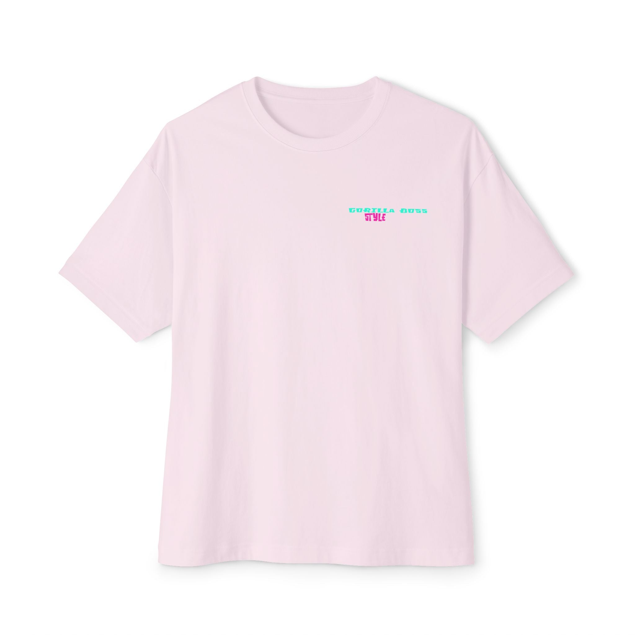 Graphic Tee — Neon Glitch Portrait Boxy T-Shirt
