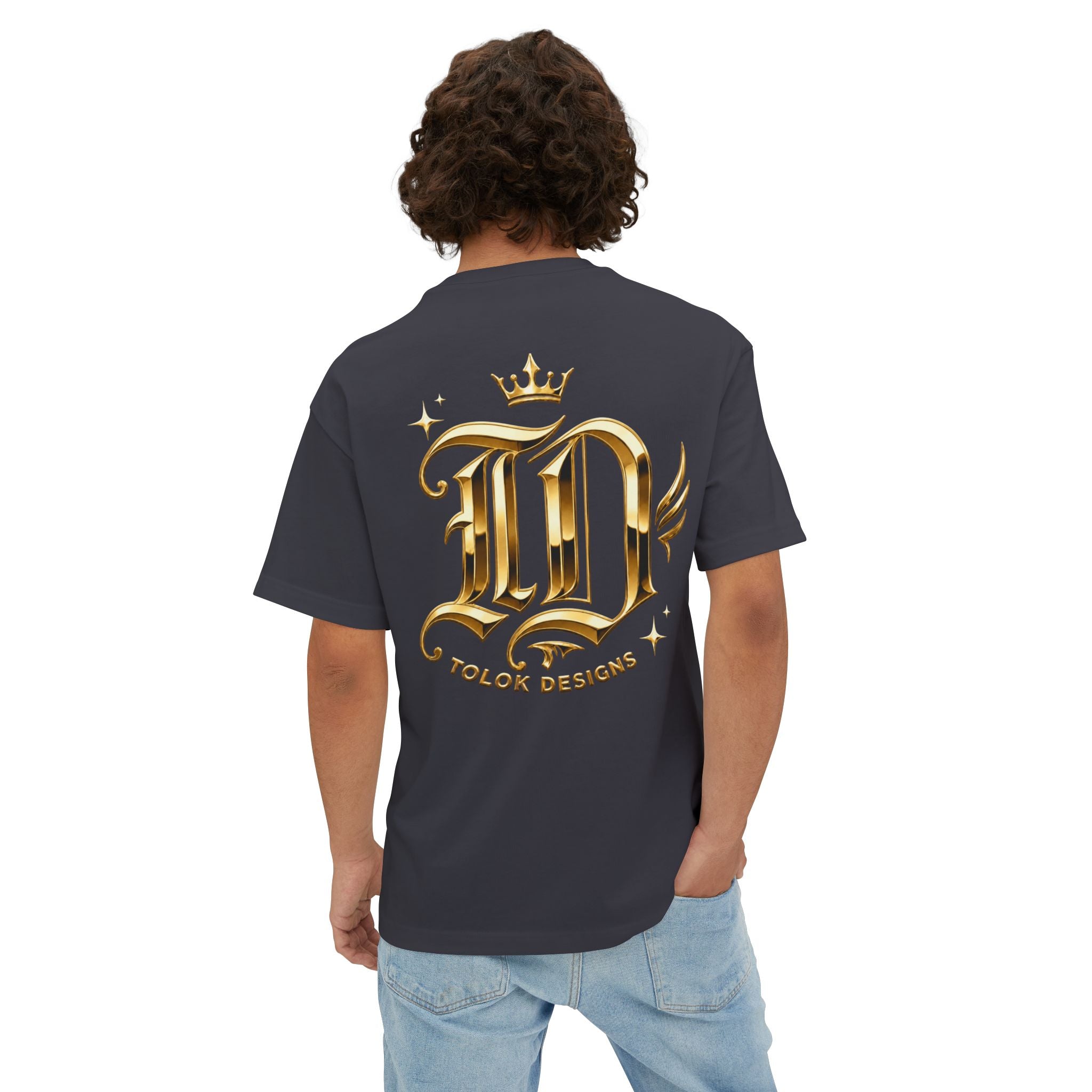 Level Up Gold Monogram Tee