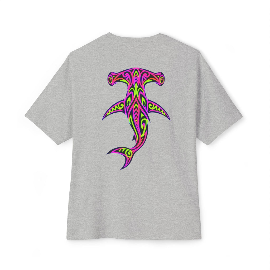 Hammerhead Shark Tee — Tribal Neon Hammerhead Graphic Shirt