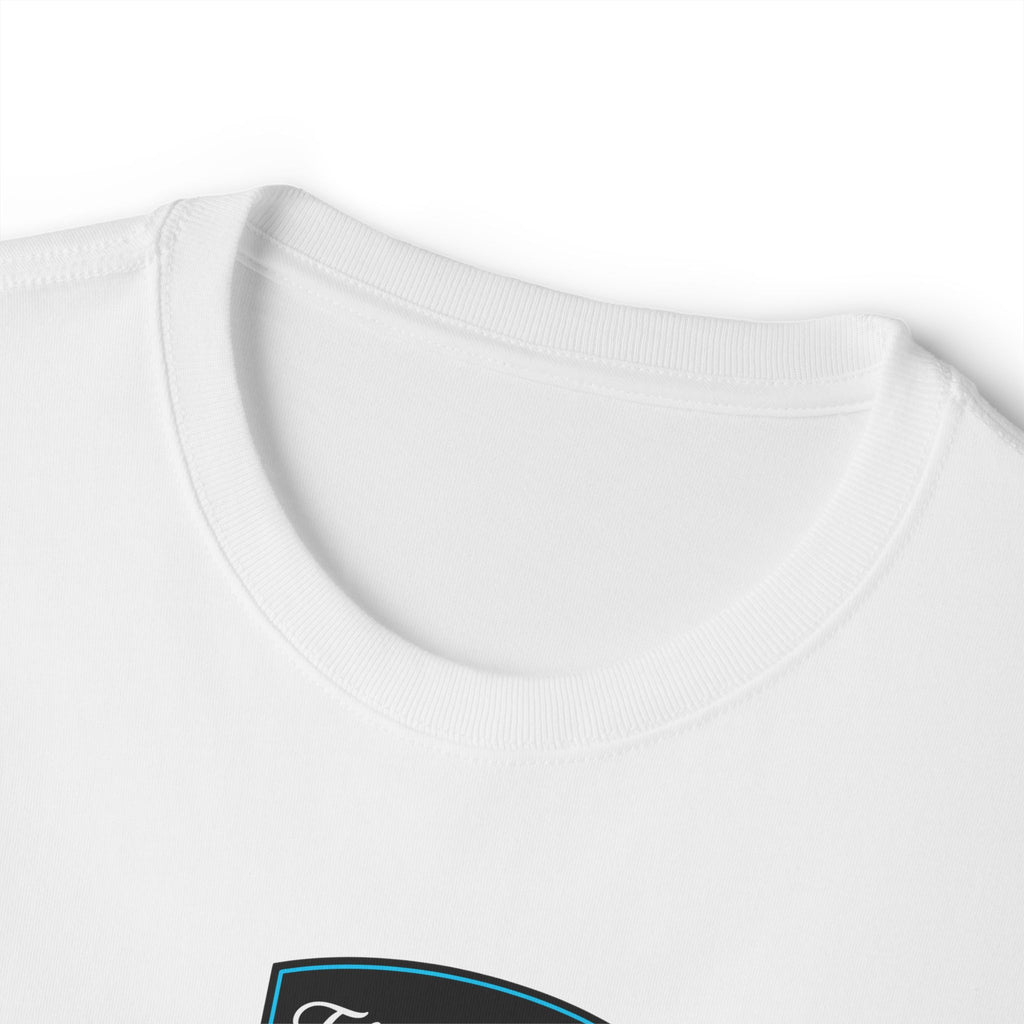 Vintage Patch Tee — "Fresh Design" Chest Logo Boxy T‑Shirt