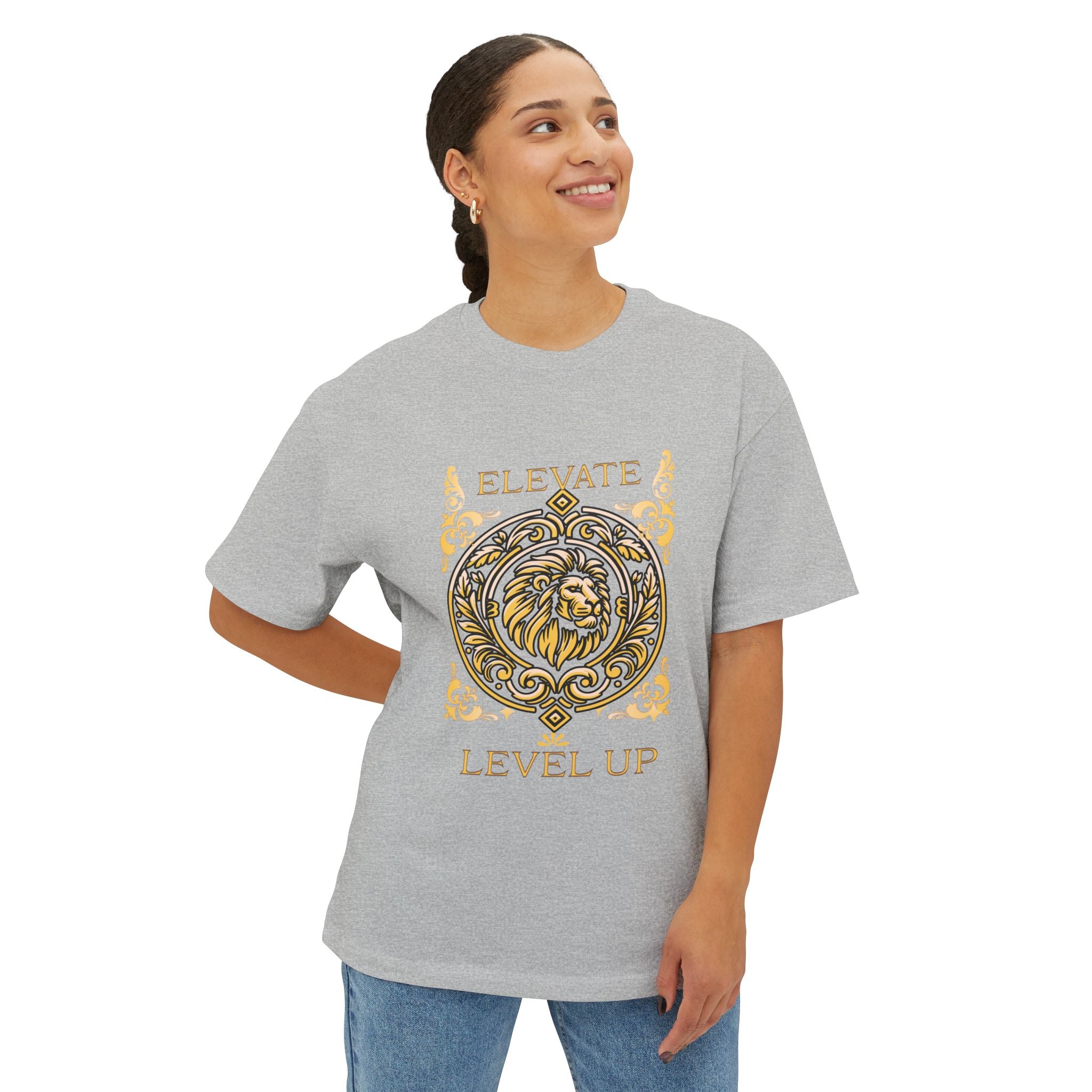 Elevate Level Up Lion Graphic Tee
