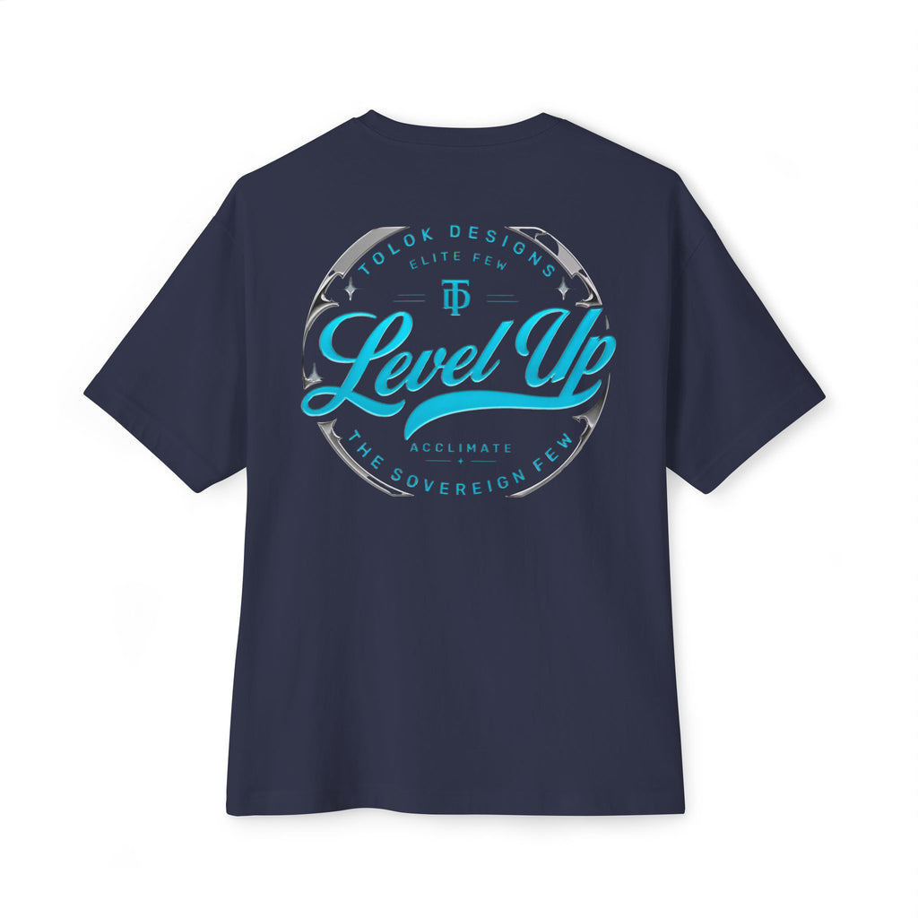 Level Up Tee — Graphic Chest Emblem & Back 'Level Up' Design