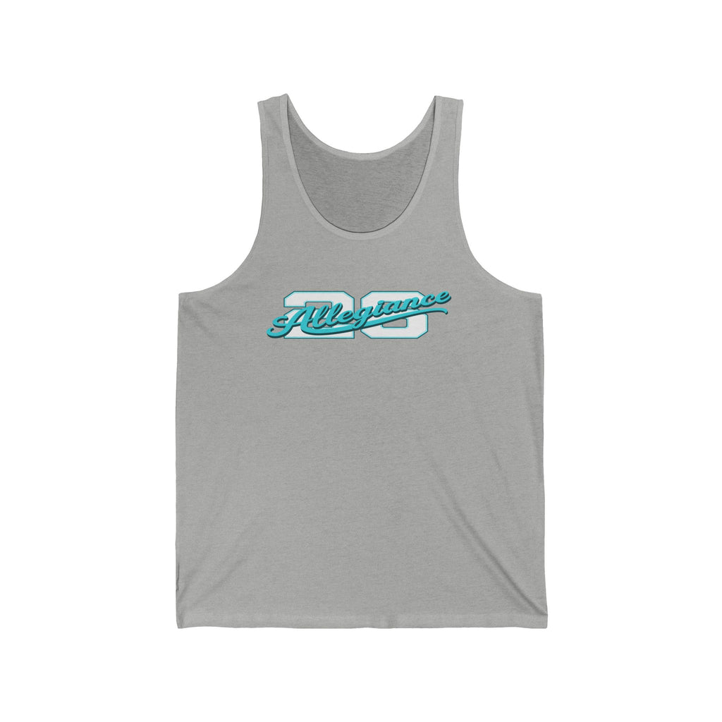 Vintage Athletic Tank Top — 'Allegiance' Script & Number 26 Jersey Back