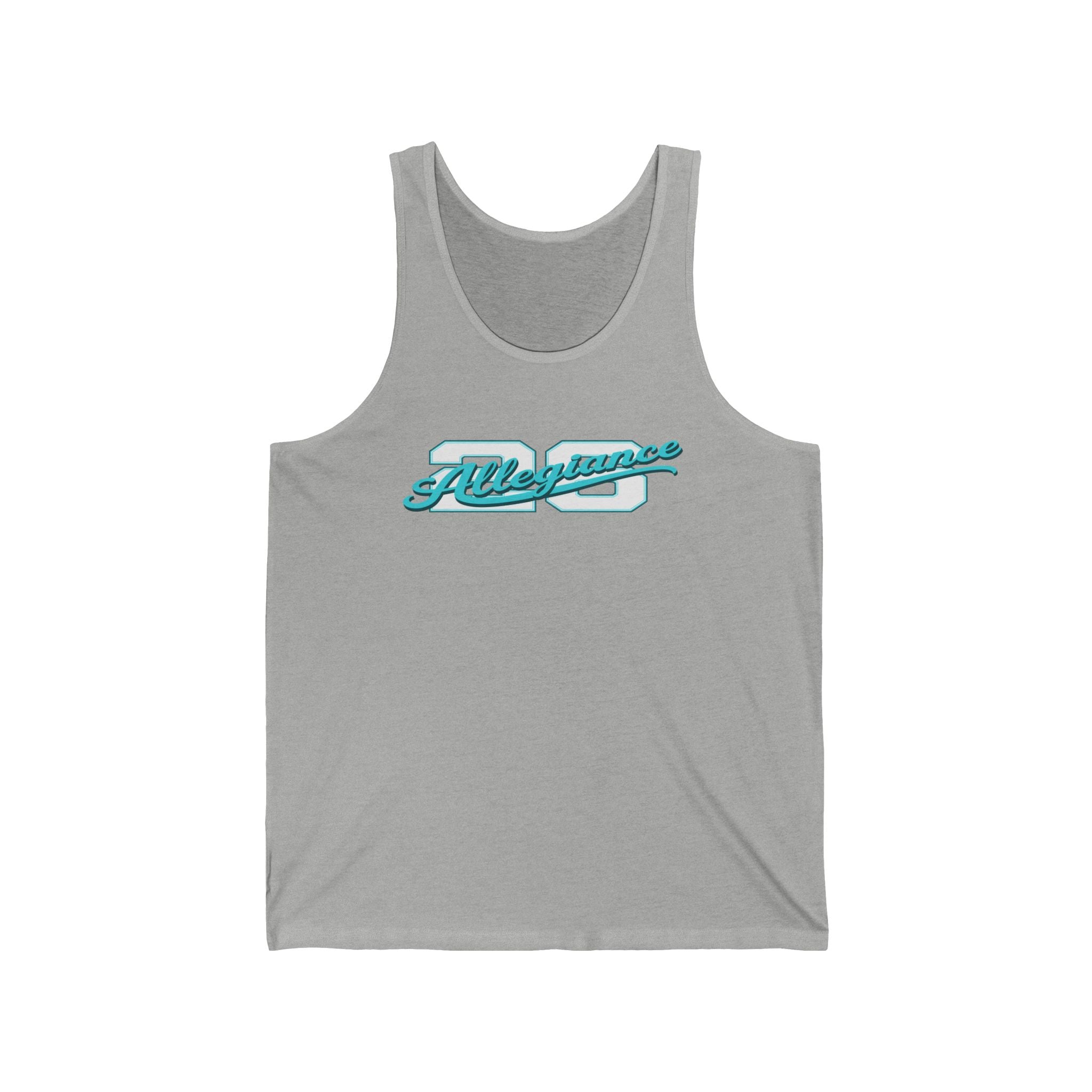 Vintage Athletic Tank Top — 'Allegiance' Script & Number 26 Jersey Back