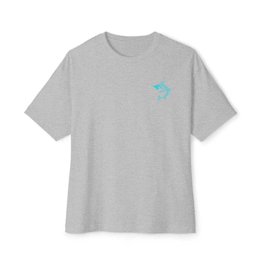 Shark Mandala Tee — Ocean Tribal Graphic Boxy T‑Shirt