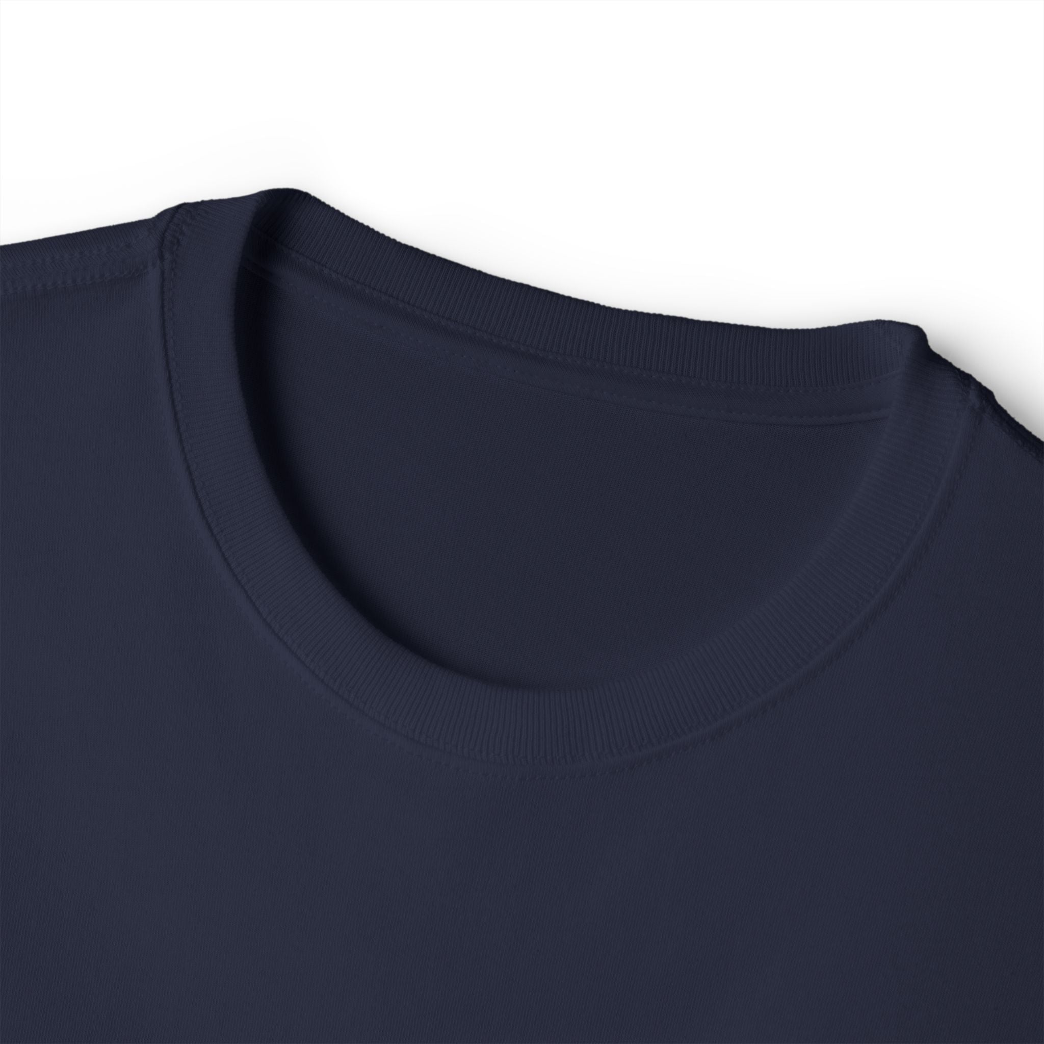 Boxy Tee — Minimal Script Chest Logo Black T‑Shirt