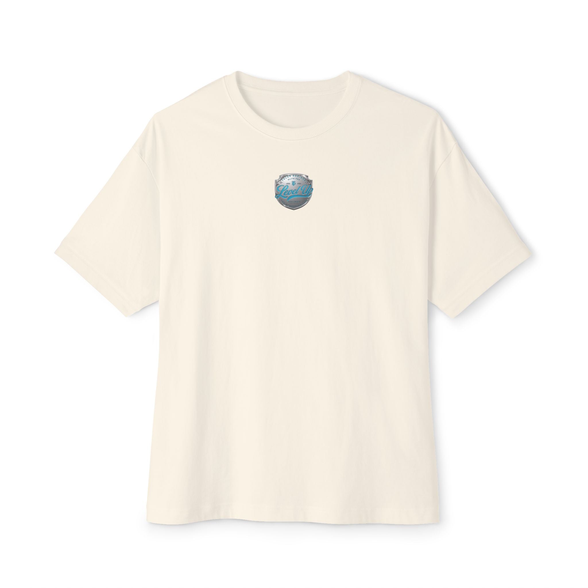 Level Up Tee — Graphic Chest Emblem & Back 'Level Up' Design