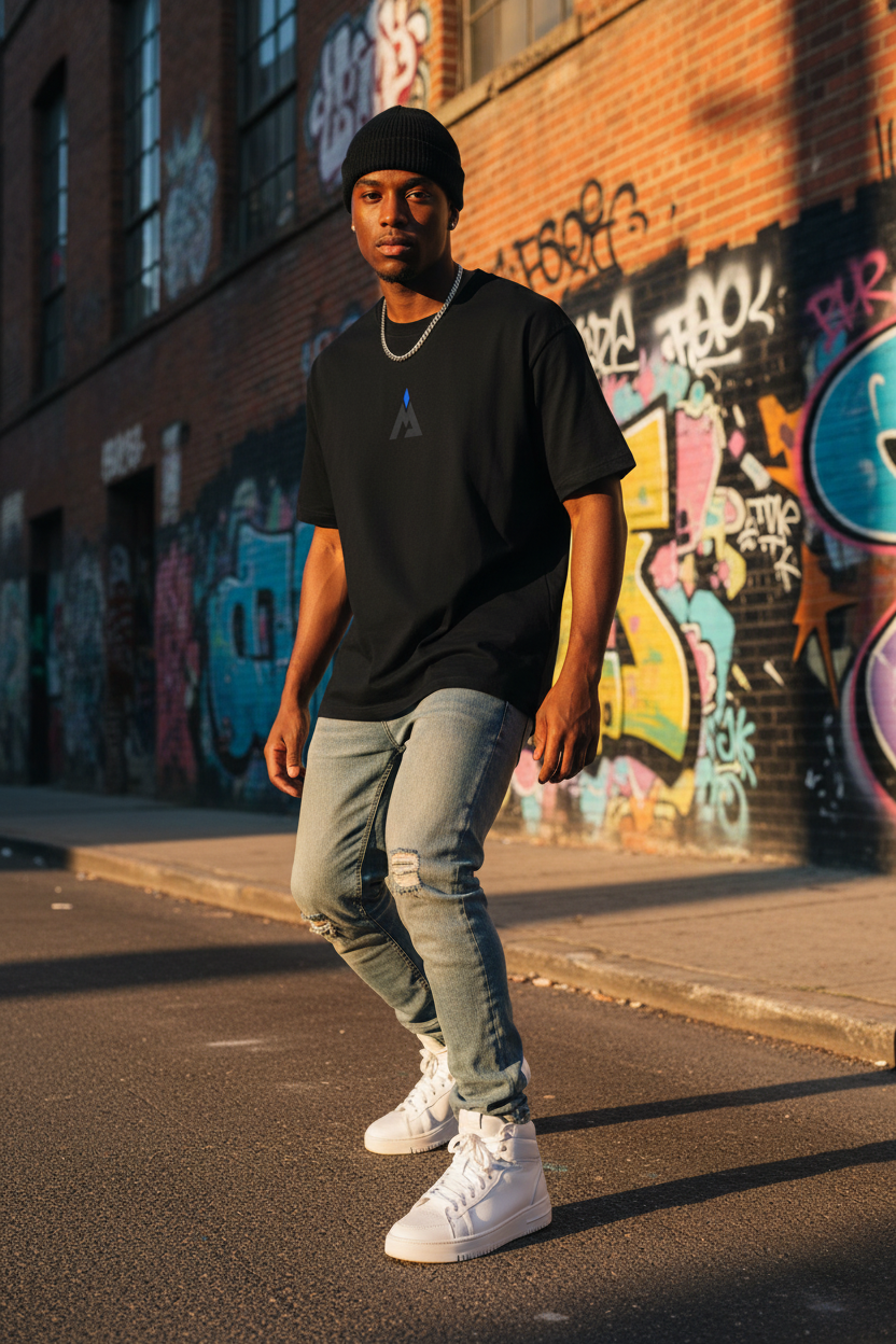 Acclimated Logo Tee - Front Urban Mockup