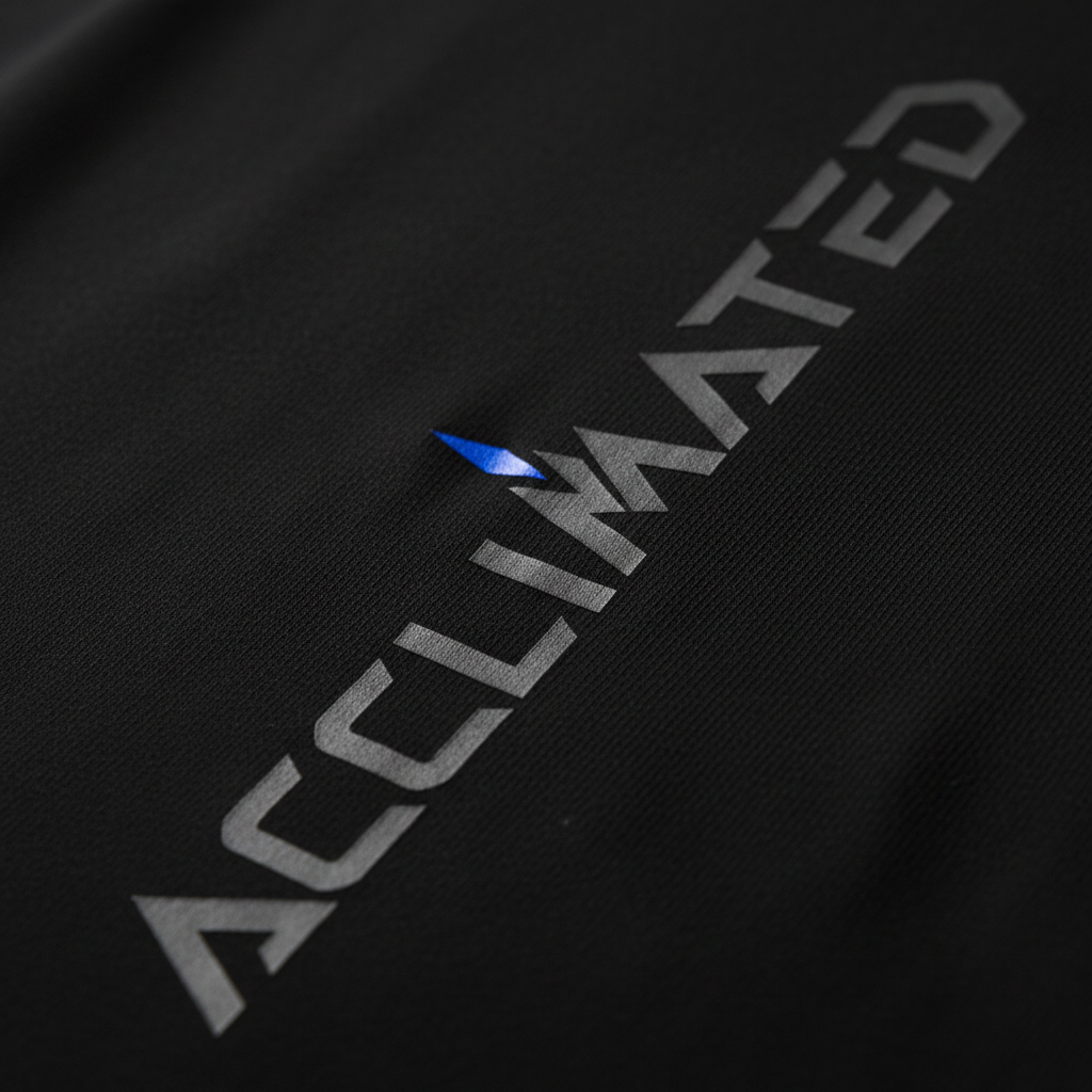 Acclimated Text Logo Close-Up