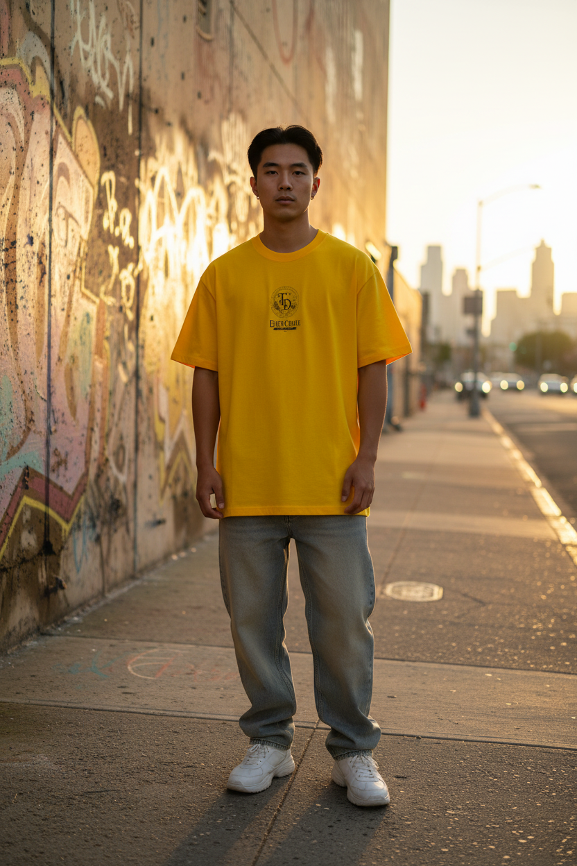 Asian Male Yellow Front