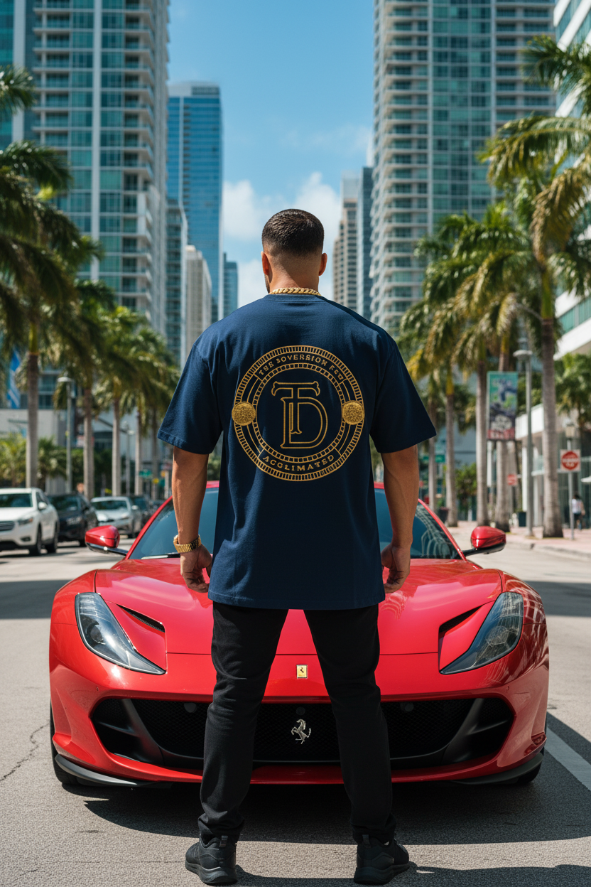 Back Crest - Navy - Ferrari