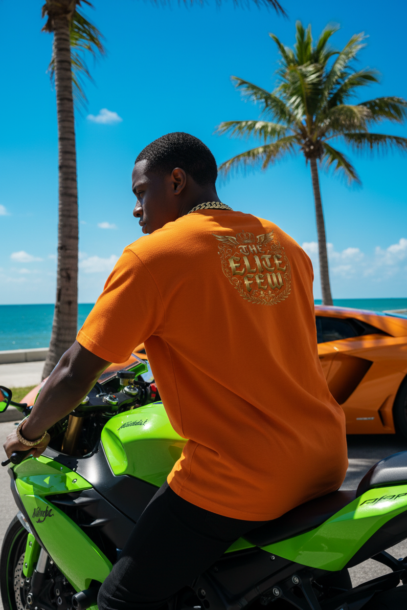 Black Male Miami Orange