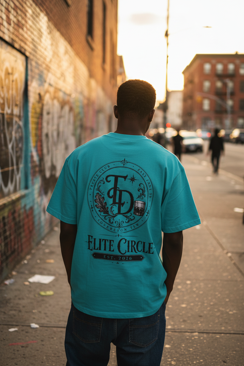 Black Male Turquoise Back