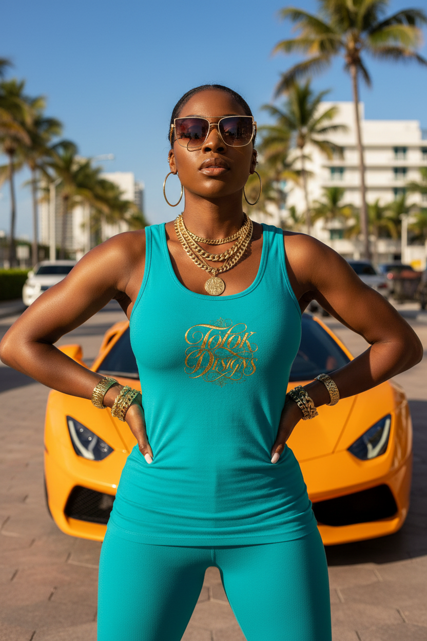 Black - Turquoise Front