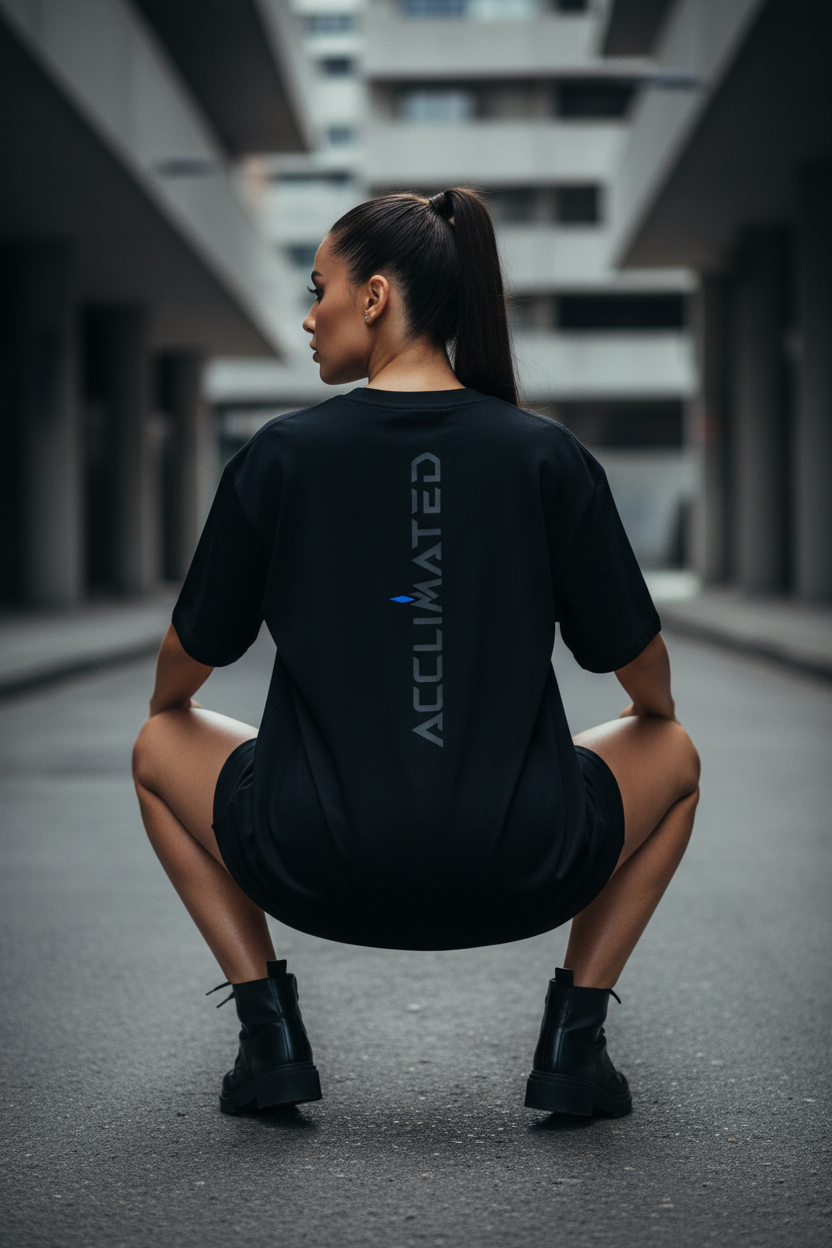Brazilian Female Squatting - Back Logo
