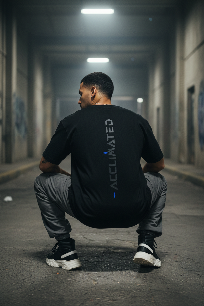 Brazilian Male Squatting - Back Logo