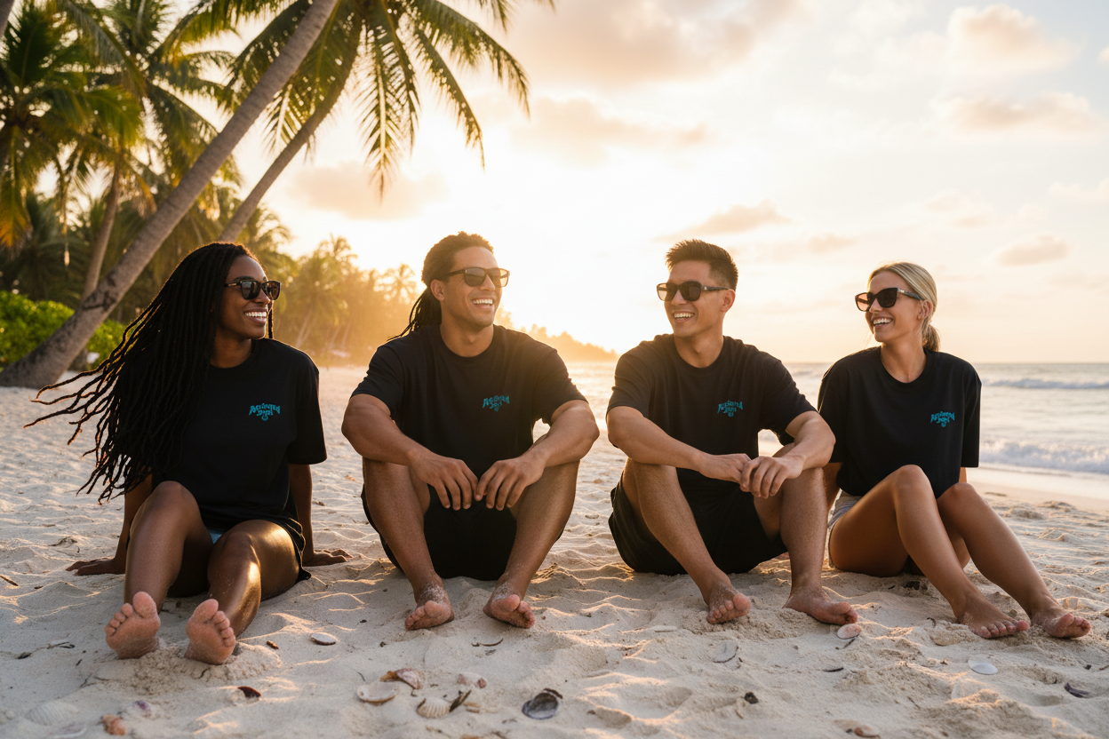 Diverse Barefoot Squad