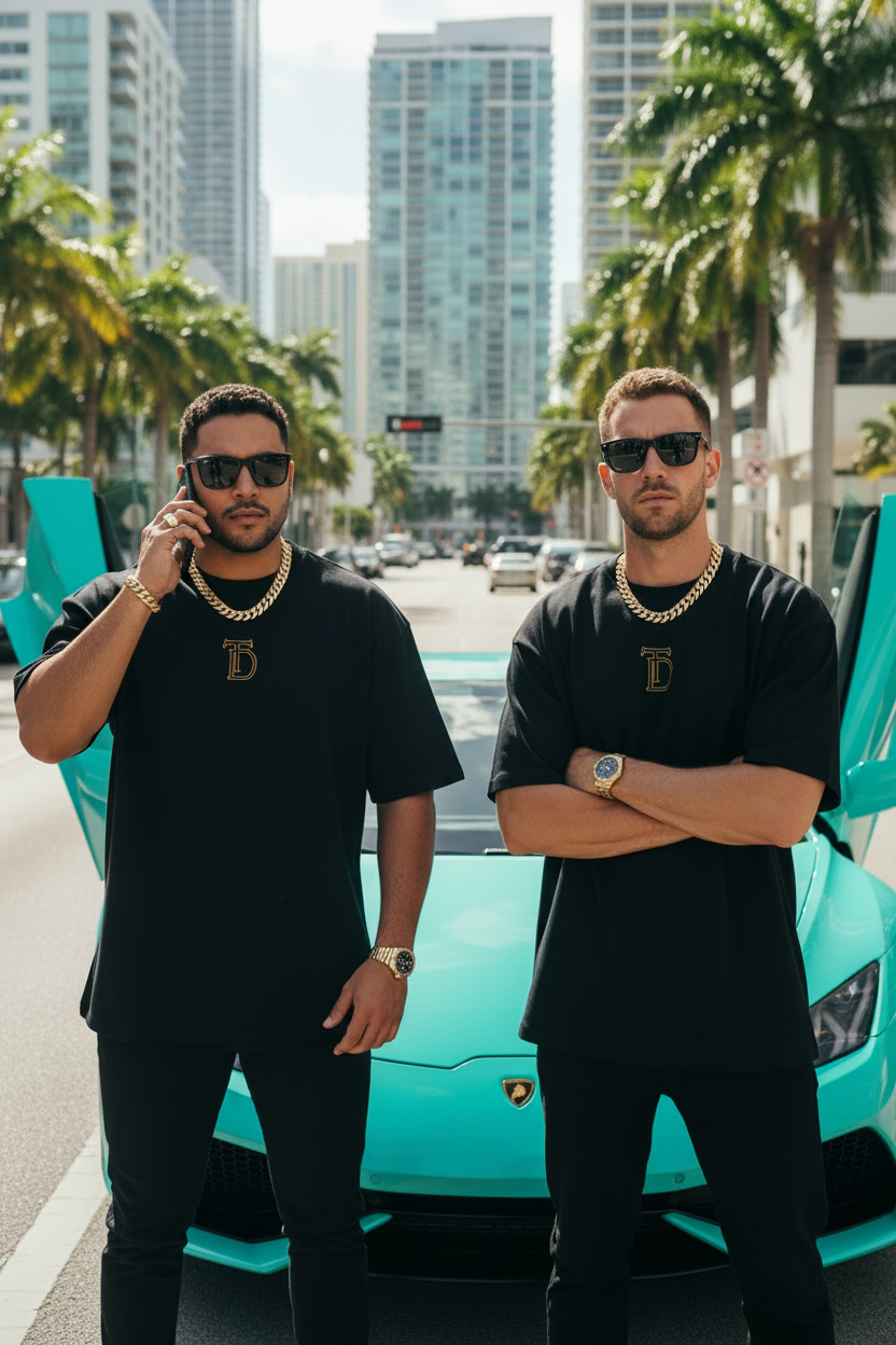 Duo - Turquoise Lambo Doors Up