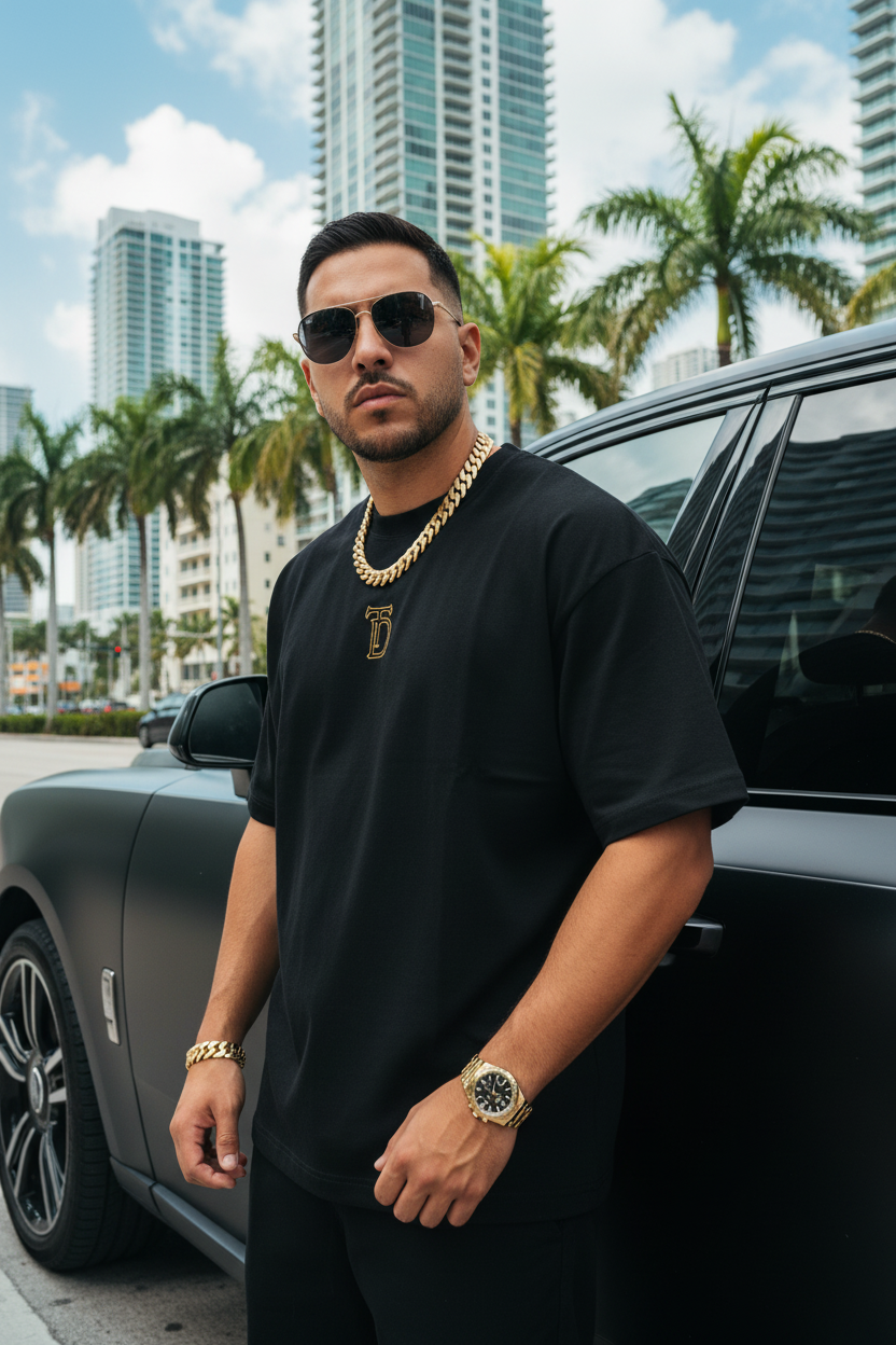 Hispanic - Black Tee - Rolls Royce